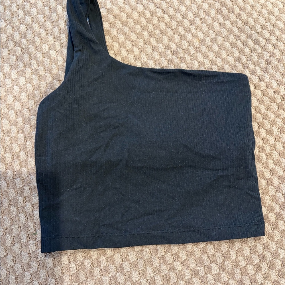 lululemon athletica one shoulder ribbed Tank Top size 2